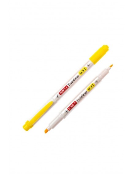 Dong-A Twinliner Soft Fosforlu Kalem Limon Sarı No:02