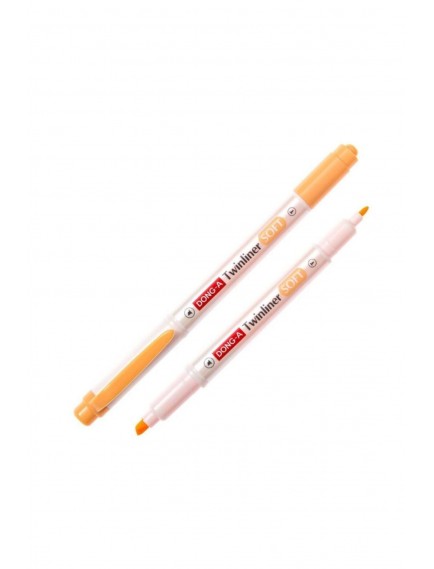 Dong-A Twinliner Soft Fosforlu Kalem Neon Turuncu No:10