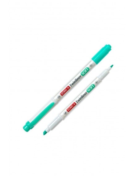 Dong-A Twinliner Soft Fosforlu Kalem Su Yeşili No:55
