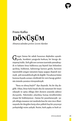 Dönüşüm - Franz Kafka - Turkuvaz Yayınları