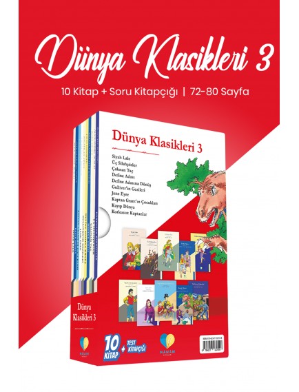 Dünya Klasikleri 3 (10 Kitap) - Karma Kolektif - Manan Yayınları