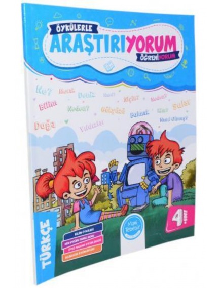 Mavi Tebeşir Yayınları 4. Sınıf Türkçe Öykülerle Araştırıyorum Öğreniyorum