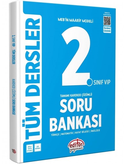 Editör Yayınları 2. Sınıf Tüm Dersler Maarif Modelli Soru Bankası