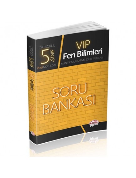 Editör Yayınları 5. Sınıf Vip Fen Bilimleri Soru Bankası