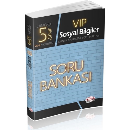 Editör Yayınları 5. Sınıf Vip Sosyal Bilgiler Soru Bankası