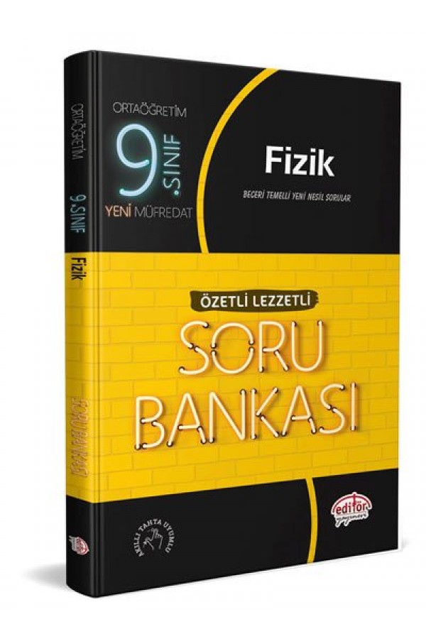 Editör Yayınları 9. Sınıf Fizik Soru Bankası Özetli Lezzetli