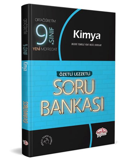 Editör Yayınları 9. Sınıf Kimya Soru Bankası Özetli Lezzetli