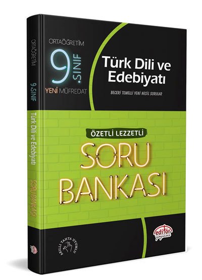 Editör Yayınları 9. Sınıf Türk Dili ve Edebiyatı Soru Bankası Özetli Lezzetli