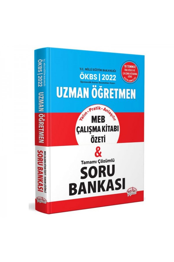 Editör Yayınları Ökbs Uzman Öğretmen Çalışma Kitabı Özeti Ve Tamamı Çözümlü Soru Bankası