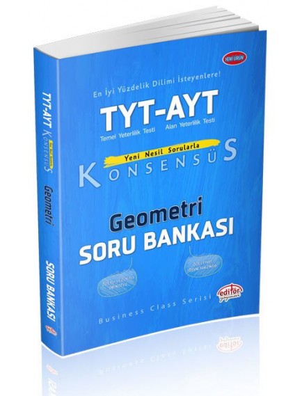 Editör Yayınları Tyt-Ayt Geometri Konsensüs Soru Bankası