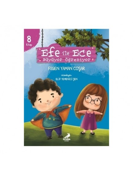 Efe İle Ece Büyüyor Öğreniyor (8 Kitap) - Kolektif - Erdem Yayınları