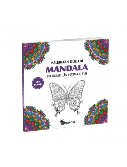 Kelebeğin Düşleri-Çocuklar İçin Mandala Boyama Kitabı