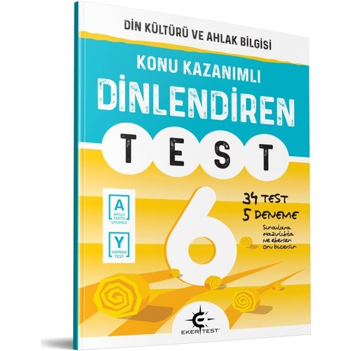 Eker Test Yayınları 6. Sınıf Din Kültürü Ve Ahlak Bilgisi Dinlendiren Test