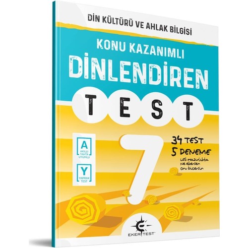 Eker Test Yayınları 7. Sınıf Din Kültürü Ve Ahlak Bilgisi Test