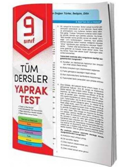 Element Yayınları 9. Sınıf Tüm Dersler Yaprak Test