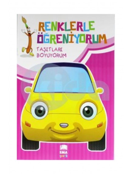 Renklerle Öğreniyorum Taşıtları Boyuyorum - Ema Yayınları