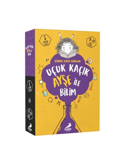 Uçuk Kaçık Ayşe İle Bilim (5 Kitap) - Şebnem Güler Karacan - Erdem Yayınları