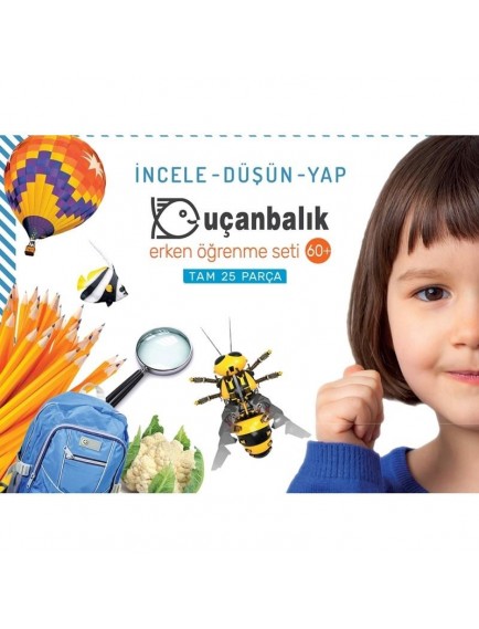 Erken Öğrenme Seti 60+ 25 Parça - Kolektif - Uçanbalık Yayınları