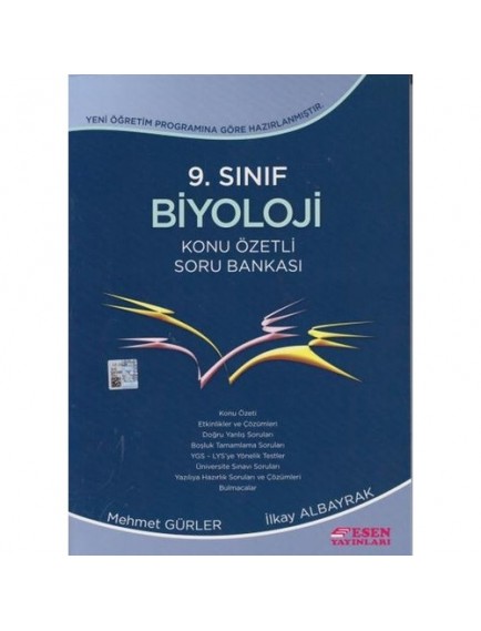 Esen Yayınları 9. Sınıf Biyoloji Konu Özetli Soru Bankası
