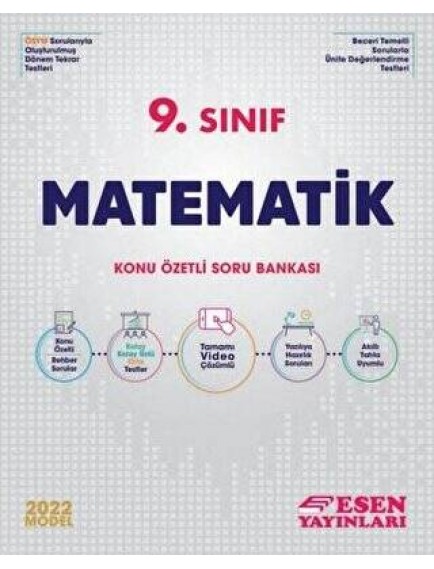 Esen Yayınları 9. Sınıf Matematik Konu Özetli Soru Bankası