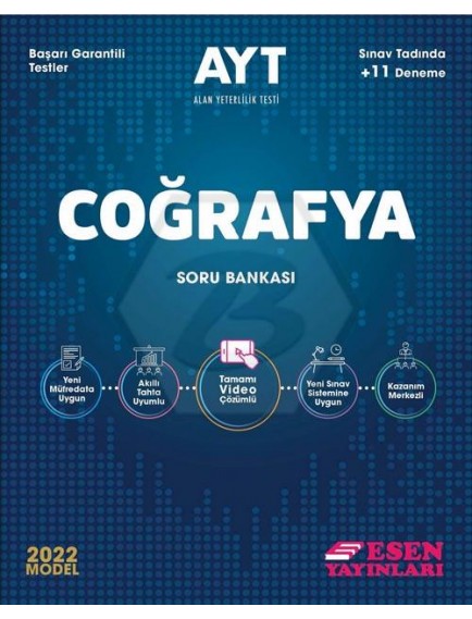 Esen Yayınları Ayt Coğrafya Soru Bankası