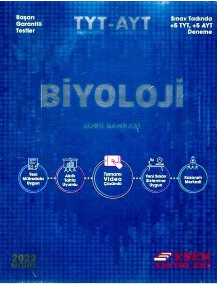 Esen Yayınları Tyt-Ayt Biyoloji Soru Bankası