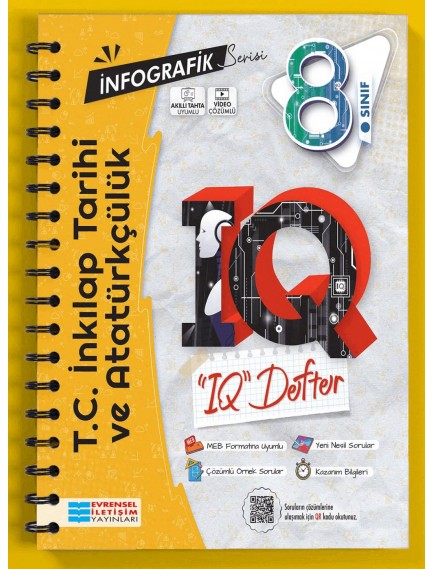 Evrensel Yayınları 8. Sınıf İnkılap Tarihi Iq Akıllı Defter