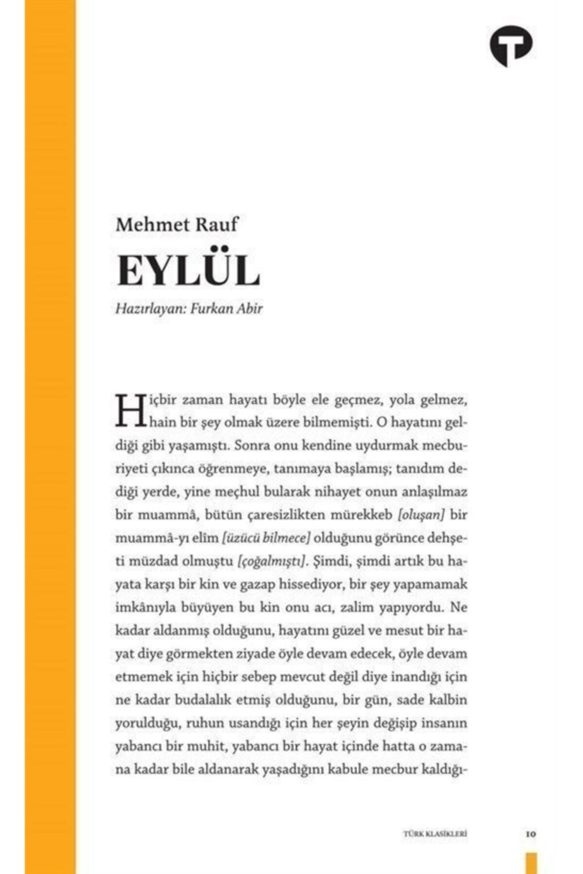 Eylül - Mehmet Rauf - Turkuvaz Yayınları