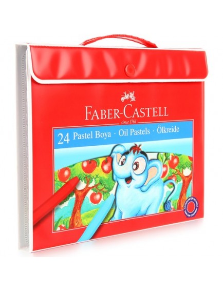 Faber-Castell 24 Renk Çantalı Pastel Boya