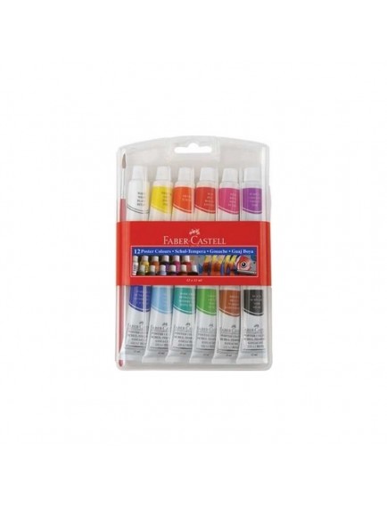 Faber-Castell Tüp Guaj Boya 12 Ml 12 Renk
