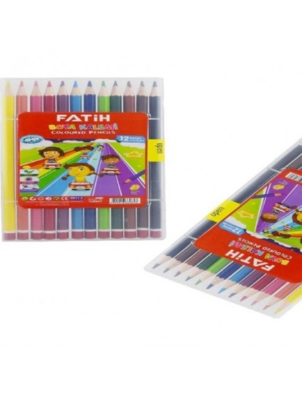 Fatih 12 Renk Çantalı Kuru Boya Kalemi