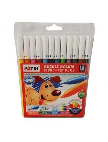 Fatih 12 Renk Keçeli Boya Kalemi 34020
