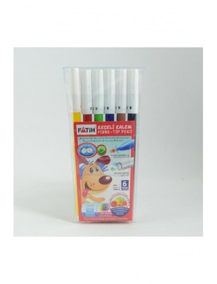 Fatih 6 Renk Keçeli Boya Kalemi 34000