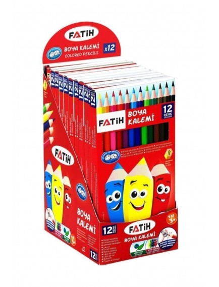 Fatih Kuru Boya 12 Renk Tam Boy 33112