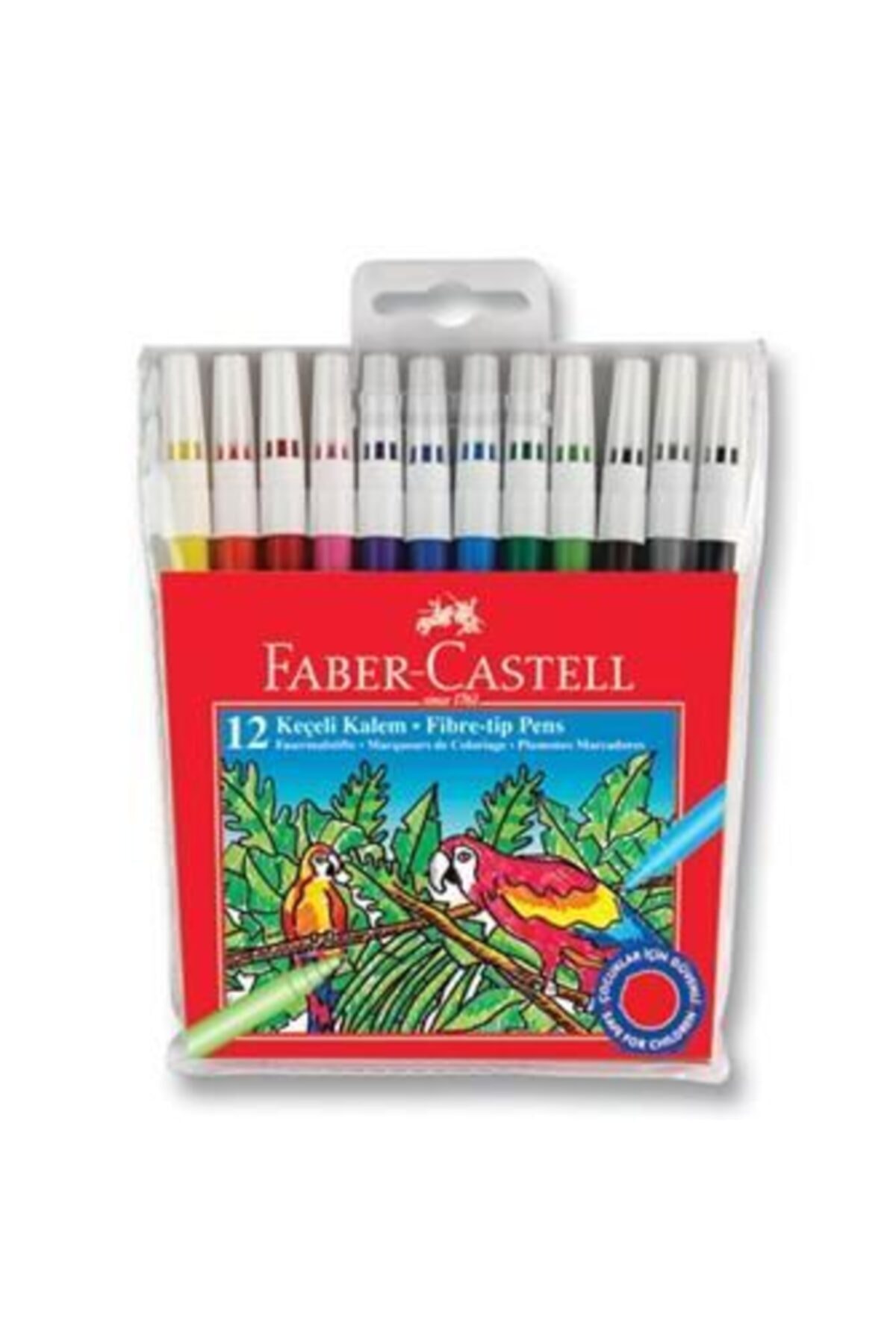 Faber-Castell Keçeli Kalem 12Li Yıkanabilir