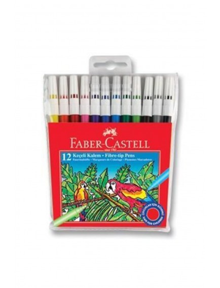 Faber-Castell Keçeli Kalem 12Li Yıkanabilir