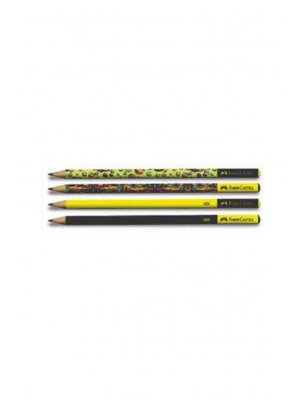Faber-Castell Doğa 4 Kurşun Kalem + 1 Silgi Set