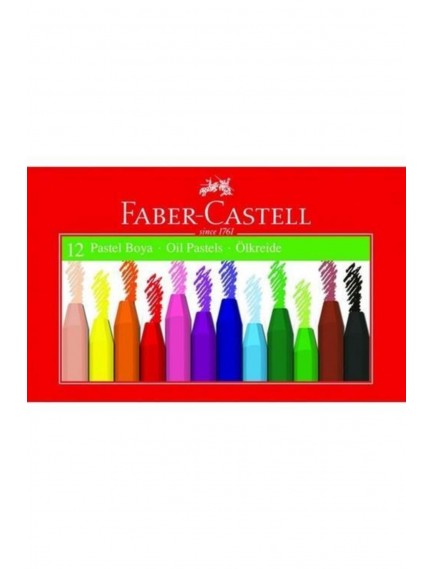 Faber-Castell 12 Renk Karton Kutu Pastel Boya