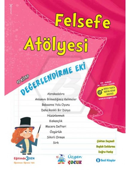 Felsefe Atölyesi (10 Kitap) / Felsefe Defteri Kutulu / Değerlendime Eki - Kolektif - Üçgen Çocuk Yayınları
