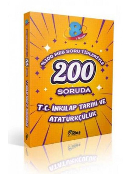 Fides Yayınları 8. Sınıf T.C İnkılap Tarihi ve Atatürkçülük 200 Soruda