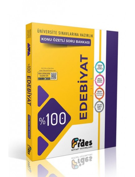 Fides Yayınları Edebiyat %100 Konu Özetli Soru Bankası