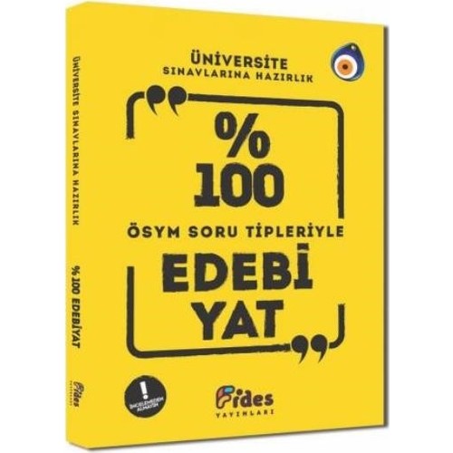 Fides Yayınları Tyt-Ayt %100 Ösym Soru Tipleriyle Edebiyat