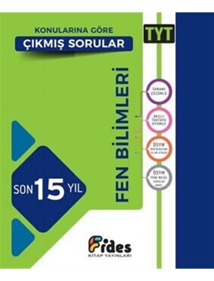 Fides Yayınları Tyt Fen Bilimleri Son 15 Yıl Konularına Göre Çıkmış Sorular