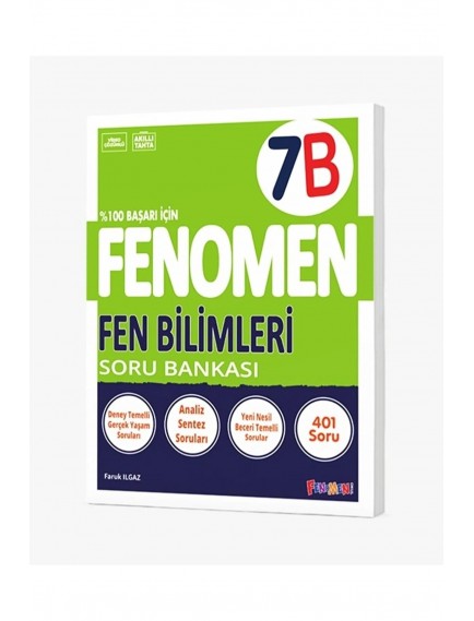 Gama Yayınları 7. Sınıf Fen Bilimleri Fenomen Soru Bankası(B)