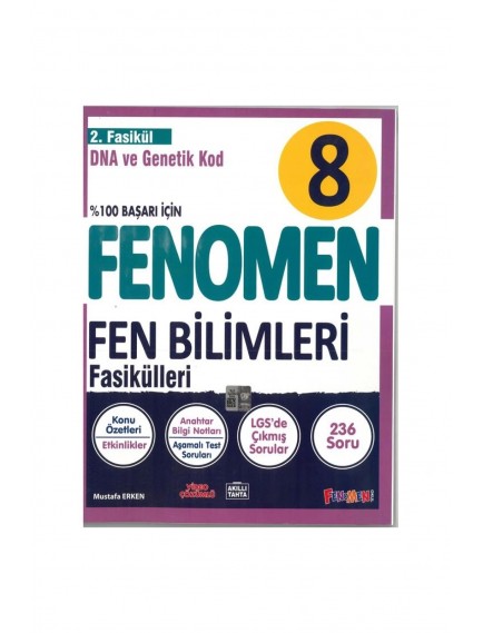 Gama Yayınları 8. Sınıf Fen Bilimleri Fenomen 2.Fasikül (Dna Ve Genetik Kod) 