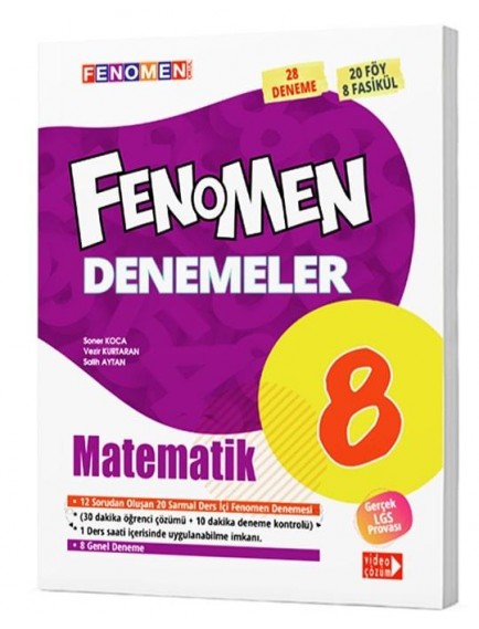 Gama Yayınları 8. Sınıf Fenomen Matematik 28 Li Deneme