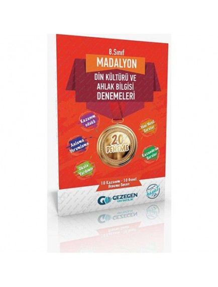 Gezegen Yayınları 8. Sınıf Madalyon Din Kültürü Ve Ahlak Bilgisi 20 Deneme