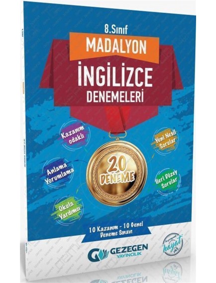 Gezegen Yayınları 8. Sınıf Madalyon İngilizce 20 Deneme