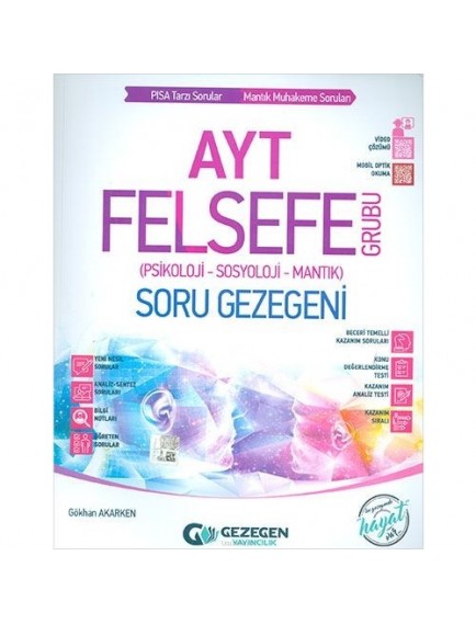 Gezegen Yayınları Ayt Felsefe Grubu (Psikoloji - Sosyoloji - Mantık) Soru Gezegeni
