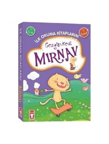 Gezgin Kedi Mırnav / İlk Okuma Kitaplarım (10 Kitap) - Fatma Işık - Timaş Yayınları